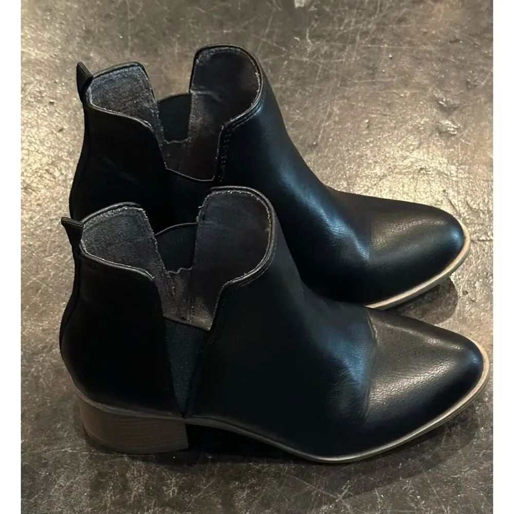 Dr. Scholl's Shoes Womens Teammate Slip On Chelsea Dress Ankle Boot Size 6 Black